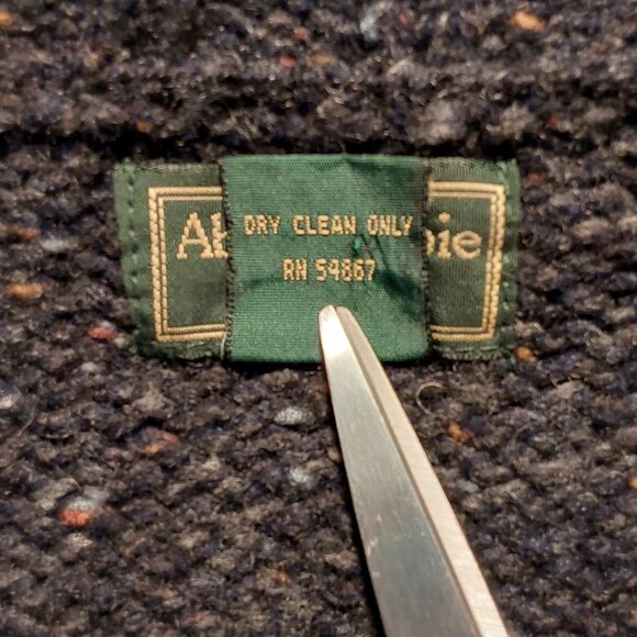 Abercrombie & Fitch Wool-Blend Cropped Zip Cardigan Y2K - Excellent Cond - Small - Picture 10 of 10